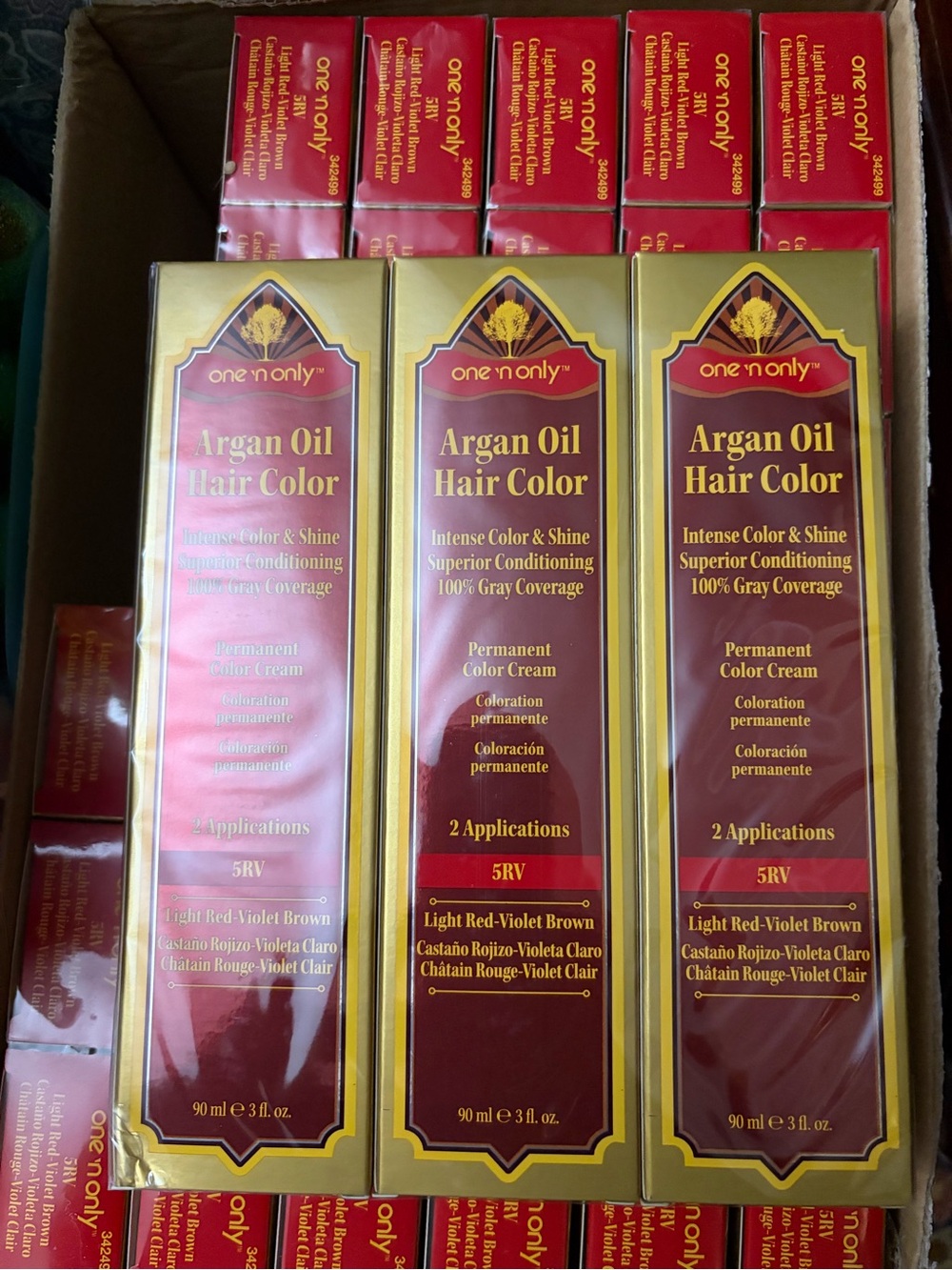 one 'n only Argan Oil Hair Color - Light Red-Violet Brown
